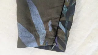 Vestido largo Zara flores verde y morado