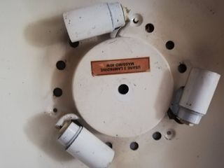 2 plafoniere bianche in vetro