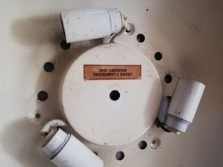 2 plafoniere bianche in vetro