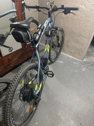 Bici Eléctrica Montaña Gris/Amarillo Talla L