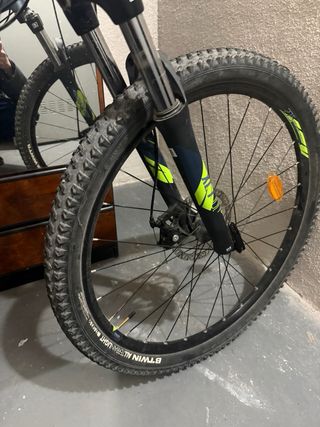 Bici Eléctrica Montaña Gris/Amarillo Talla L