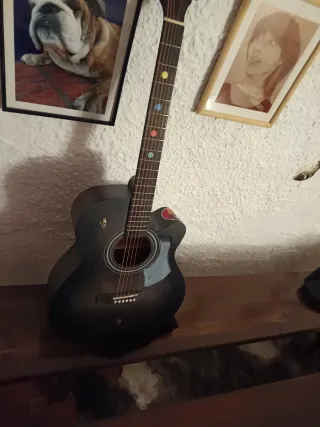 Guitarra Acústica Negra