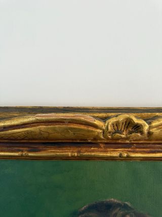 Cuadro antiguo óleo retrato mujer