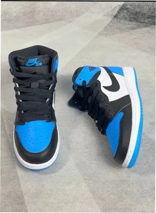 Nike Air Jordan 1 Azul Blanco Talla 40