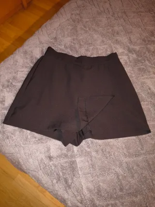 Falda pantalón negra mujer