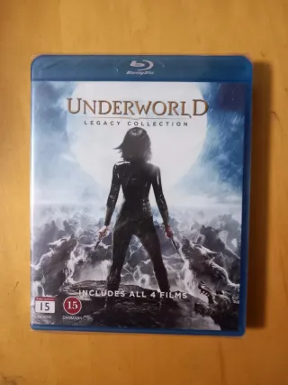 4 peliculas Blu-ray saga Underworld en ingles nuev