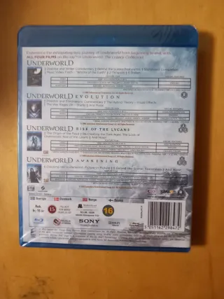 4 peliculas Blu-ray saga Underworld en ingles nuev