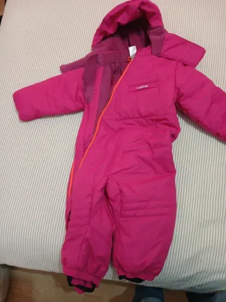 Mono de nieve Wedze niña rosa y morado