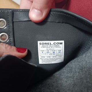 Botas Sorel Talla 40 Mujer Negro