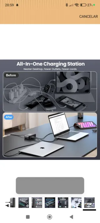 Caricabatterie USB 600W 8 porte USB nuovo