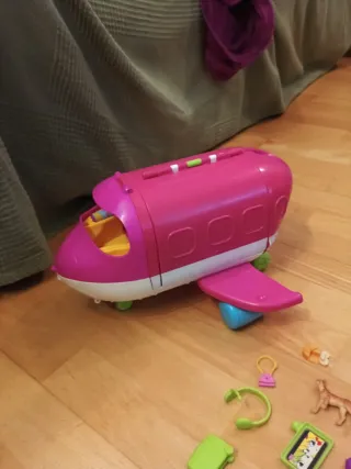 Pin y Pon Avión Set de Juego con Accesorios
