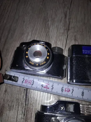 Lote 3 mini cámaras de fotos vintage