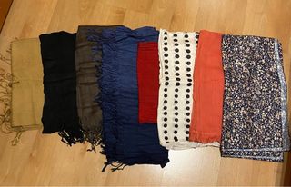 Lote 8 pañuelos/pashminas