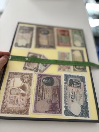 Cuadro Billetes Antiguos España