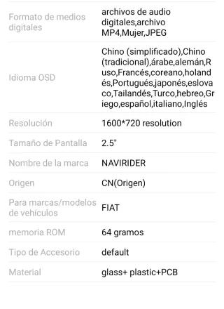 Navirider Android14 para FIAT DUCATO 2016 2017 20