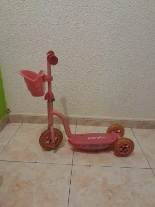 Patinete 3 ruedas rosa niñas