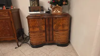 Mobile bar radica noce anni '50 con radio IMCA