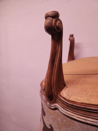 2 Butacas Orejeras Luis XV 1900