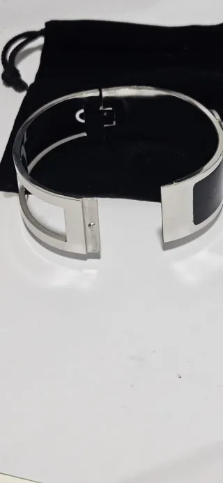 Pulsera Chanel Negra y plateado