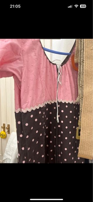 Vestido de flamenca volantes lunares