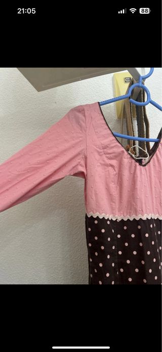 Vestido de flamenca volantes lunares