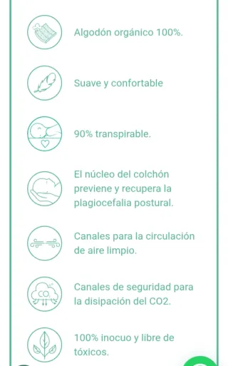 Colchón cuna Lémur Kibo