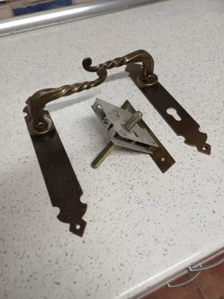 2 Pares Manillas Vintage Puerta Exterior