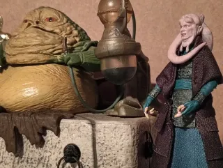 Trono Jabba+Oola+Leia Esclava( Vintage Collection)