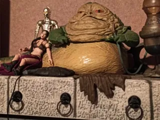 Trono Jabba+Oola+Leia Esclava( Vintage Collection)