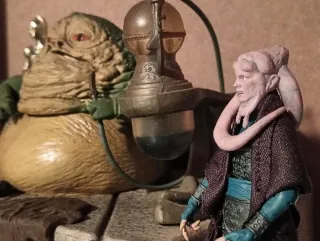 Trono Jabba+Oola+Leia Esclava( Vintage Collection)