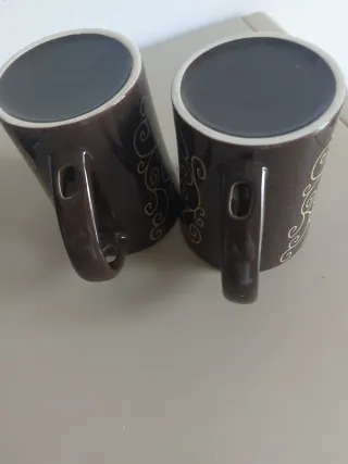 Set 2 tazze mug con cucchiaini