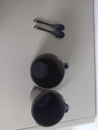 Set 2 tazze mug con cucchiaini