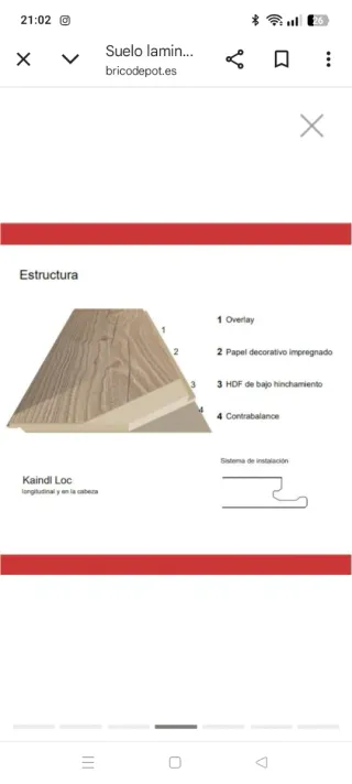 Tarima flotante AC5 7mm