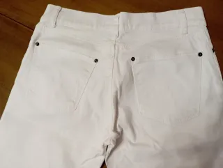 Pantalón blanco recto