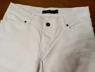 Pantalón blanco recto