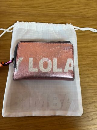 Cartera Bimba y Lola rosa y blanca de piel