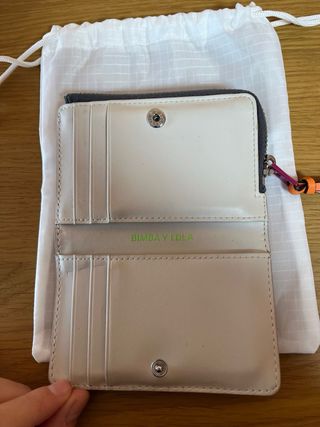 Cartera Bimba y Lola rosa y blanca de piel