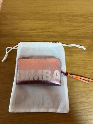 Cartera Bimba y Lola rosa y blanca de piel
