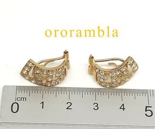 Pendientes Oro 18K con Circonitas