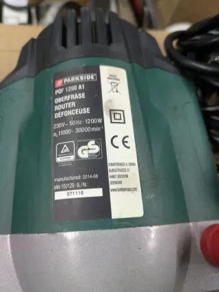 Fresadora Parkside para carpintería