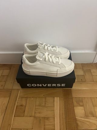 Converse CTAS Ox Plataforma Baja Blancas