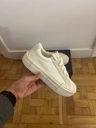 Converse CTAS Ox Plataforma Baja Blancas