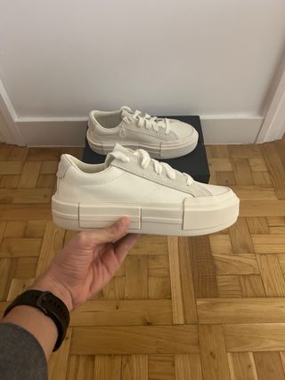 Converse CTAS Ox Plataforma Baja Blancas