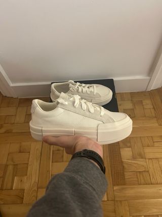 Converse CTAS Ox Plataforma Baja Blancas