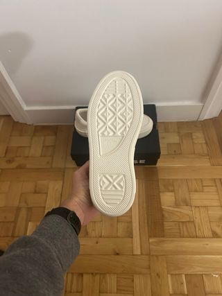 Converse CTAS Ox Plataforma Baja Blancas