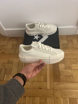 Converse CTAS Ox Plataforma Baja Blancas