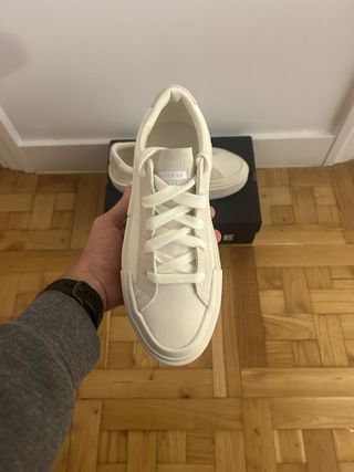 Converse CTAS Ox Plataforma Baja Blancas