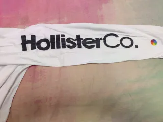 Sudadera Hollister Blanca Manga Larga