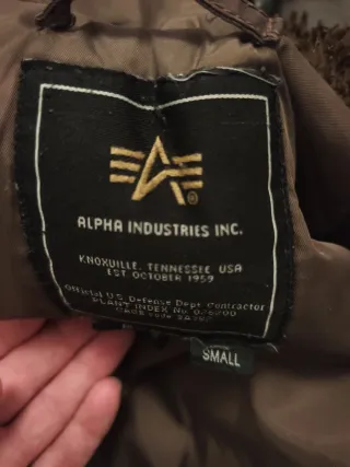 Parka Alpha Industries polar marrón