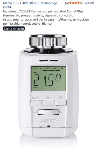 4 Valvole Termostatiche Digitali Comet+